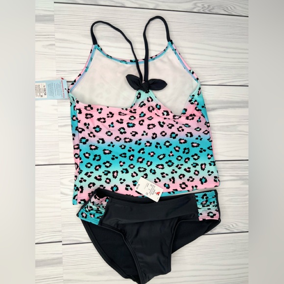 Girls' Magical Animal Ombre Bow Back Tankini Set - Cat & Jack - Picture 5 of 5